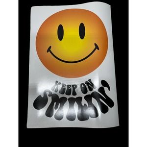Vtg 2008 Argus Poster Keep on Smiling' Motivational Classroom Office Poster